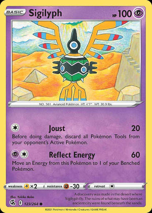 (123/264) Sigilyph - Fusion Strike - Super Retro