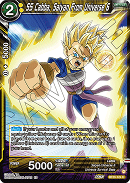 (124) SS Cabba, Saiyan From Universe 6 - Perfect Combination - Super Retro