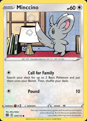 (124/172) Minccino - Brilliant Stars - Super Retro