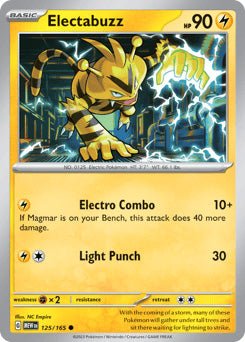 (125/165) Electabuzz - SV 151 - Super Retro