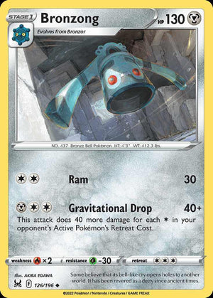 (126/196) Bronzong - Lost Origin - Super Retro