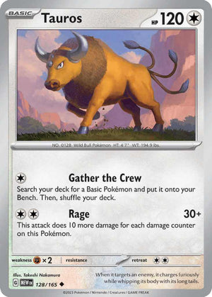 (128/165) Tauros - SV 151 - Super Retro