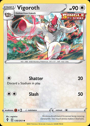 (130/203) Vigoroth - Evolving Skies - Super Retro