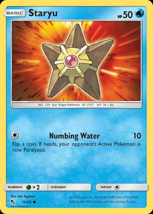 (13/68) Staryu - Hidden Fates - Super Retro