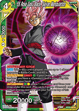 (137) SS Rose Goku Black, Saiyan Manipulation - Perfect Combination - Super Retro