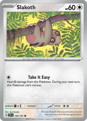 (145/191) Slakoth - Surging Sparks - Super Retro