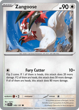 (149/191) Zangoose - Surging Sparks - Super Retro