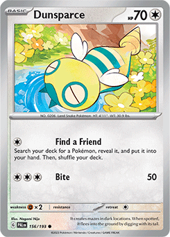 (156/193) Dunsparce - Paldea Evolved - Super Retro