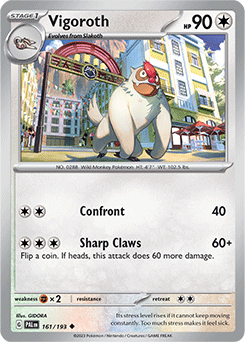 (161/193) Vigoroth - Paldea Evolved - Super Retro