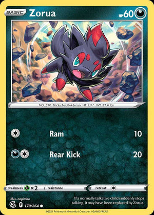(170/264) Zorua - Fusion Strike - Super Retro