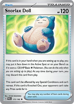 (175/182) Snorlax Doll - Paradox Rift - Super Retro