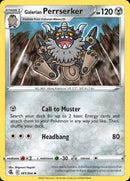 (181/264) Galarian Perrserker - Fusion Strike - Super Retro