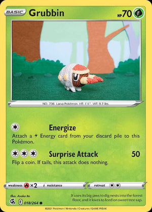 (18/264) Grubbin - Fusion Strike - Super Retro