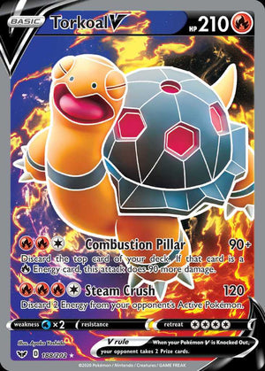 (188/202) Torkoal V - Sword & Shield - Super Retro