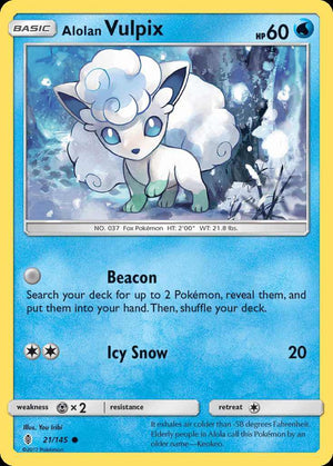 (21/145) Alolan Vulpix - Guardians Rising - Super Retro