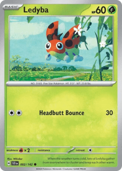 (2/142) Ledyba - Stellar Crown - Super Retro