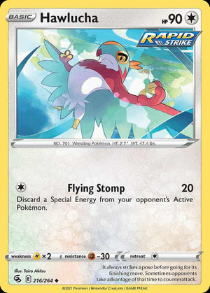 (216/264) Hawlucha - Fusion Strike - Super Retro