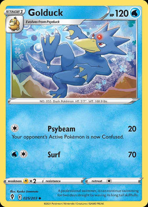 (25/203) Golduck - Evolving Skies - Super Retro