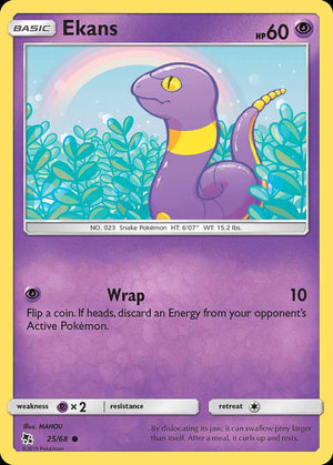 (25/68) Ekans - Hidden Fates - Super Retro