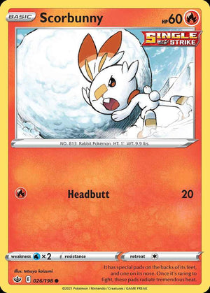 (26/198) Scorbunny - Chilling Reign - Super Retro