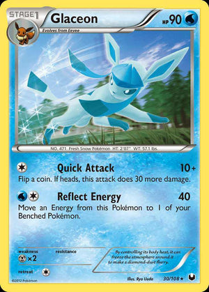 (30/108) Glaceon - Dark Explorers - Super Retro