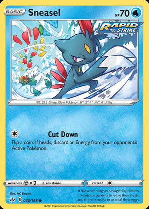 (30/198) Sneasel - Chilling Reign - Super Retro