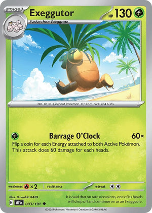 (3/191) Exeggutor - Surging Sparks - Super Retro