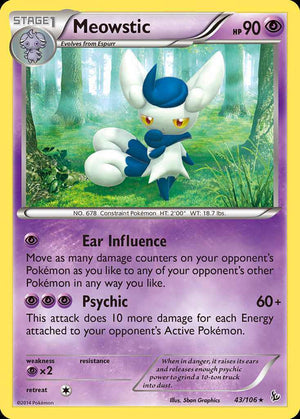 (43/106) Meowstic - Flashfire - Super Retro
