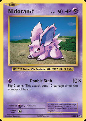 (43/108) Nidoran - Evolutions - Super Retro