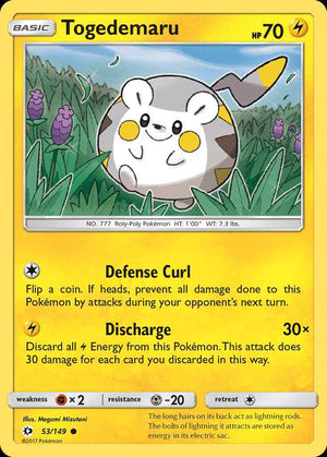 (53/149) Togedemaru - Sun & Moon - Super Retro