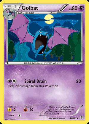 (54/135) Golbat - Plasma Storm - Super Retro