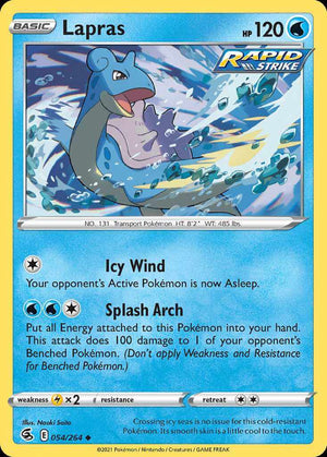 (54/264) Lapras - Fusion Strike - Super Retro