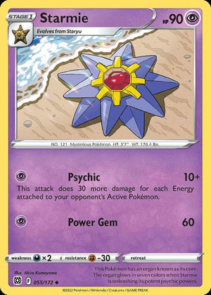 (55/172) Starmie - Brilliant Stars - Super Retro
