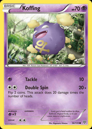 (56/135) Koffing - Plasma Storm - Super Retro