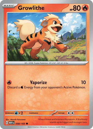 (58/165) Growlithe - SV 151 - Super Retro
