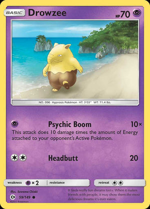 (59/149) Drowzee - Sun & Moon - Super Retro
