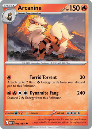 (59/165) Arcanine - SV 151 - Super Retro