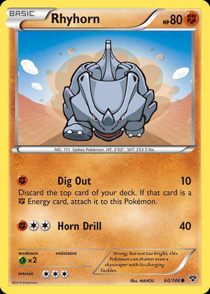 (60/146) Rhyhorn - XY - Super Retro