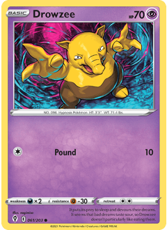 (61/203) Drowzee - Evolving Skies - Super Retro