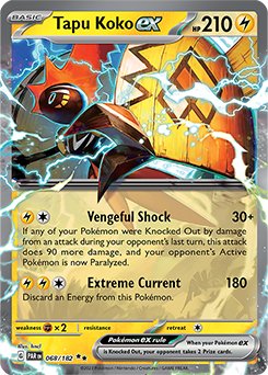 (68/182) Tapu Koko EX - Paradox Rift - Super Retro