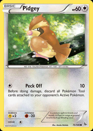 (75/106) Pidgey - Flashfire - Super Retro