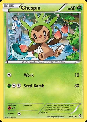 (8/162) Chespin - BREAKthrough - Super Retro