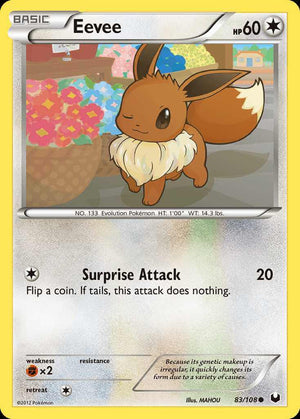 (83/108) Eevee - Dark Explorers - Super Retro