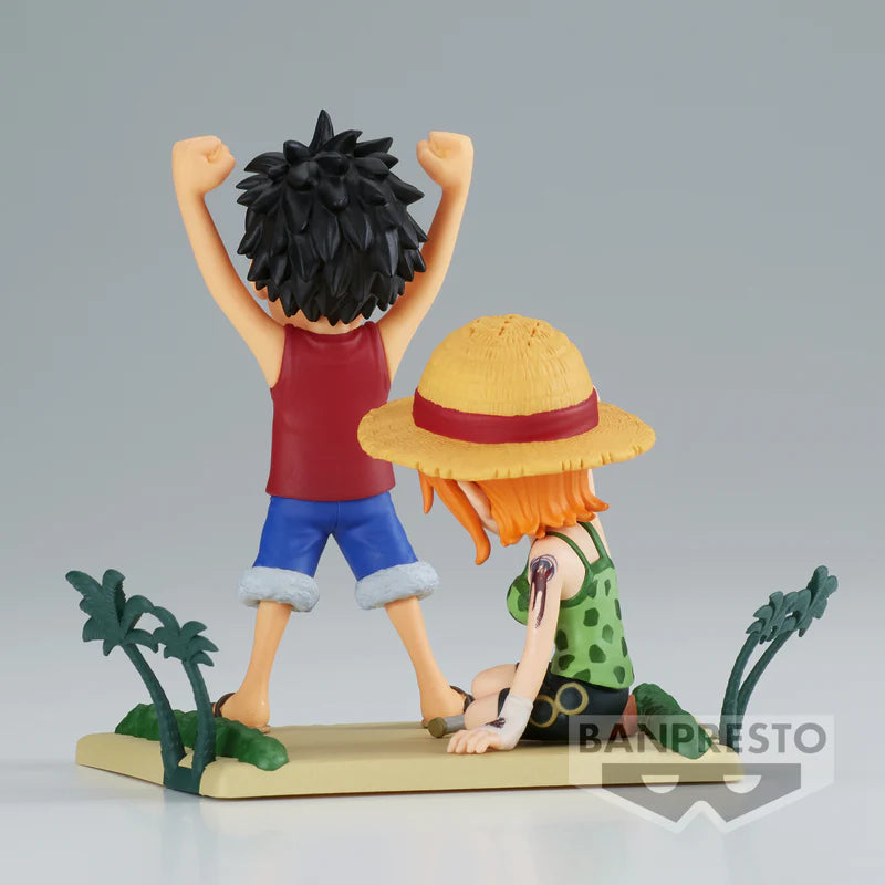 One Piece World Collectable Figure Log Stories - Monkey D. Luffy & Nami