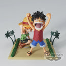 One Piece World Collectable Figure Log Stories - Monkey D. Luffy & Nami