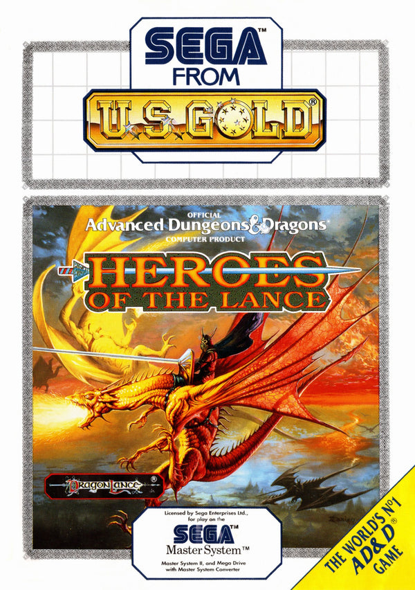 Advanced Dungeons & Dragons: Heroes of the Lance - Master System - Super Retro