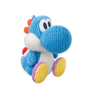 Amiibo - Blue Yarn Yoshi (Yoshi's Woolly World) - Super Retro