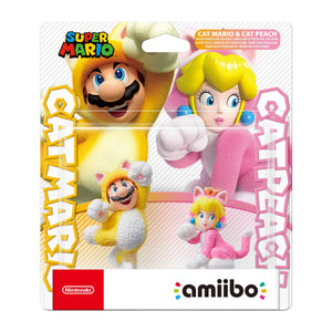 Amiibo - Cat Mario & Cat Peach (Super Mario Collection) - Super Retro