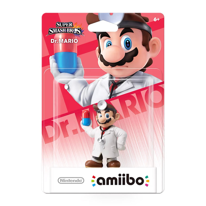 Amiibo - Dr Mario (Super Smash Bros.) - Super Retro