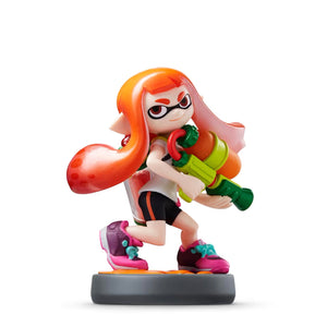 Amiibo - Inkling Girl (Orange) - Super Retro